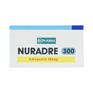 Viên nang Nuradre 300 BV Pharma điều trị động kinh cục bộ (5 vỉ x 10 viên)