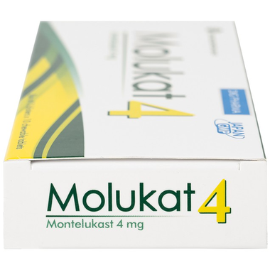 Thuốc Molukat 4mg  Điều Trị Hen Phế Quản Mạn Tính (Hộp 3 Vỉ X 10 Viên)