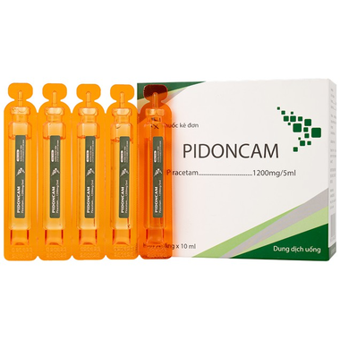 Thuốc Pidoncam 1200mg/5ml điều trị triệu chứng chóng mặt, suy giảm trí nhớ (20 ống x 5ml)