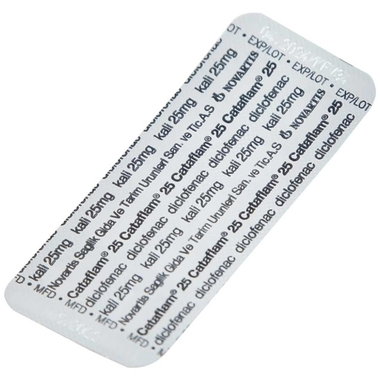 Thuốc Cataflam 25mg điều trị đau, viêm sau chấn thương (10 viên)