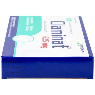 Thuốc Pms Claminat 625mg điều trị nhiễm khuẩn tai mũi họng (14 viên)