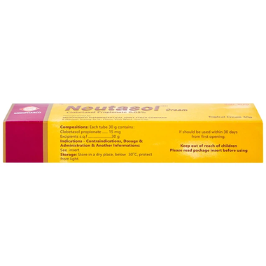 Thuốc bôi ngoài da Neutasol Cream 0.05% trị chàm, vảy nến, viêm da tuýp (30g)