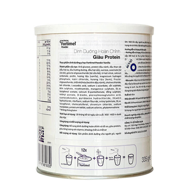 Sữa Fortimel Powder 335g phục hồi cho người bệnh sau mổ, phẫu thuật