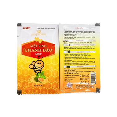 Thực phẩm bảo vệ sức khỏe Mật Ong Chanh Đào MDP (25 gói x 5ml)