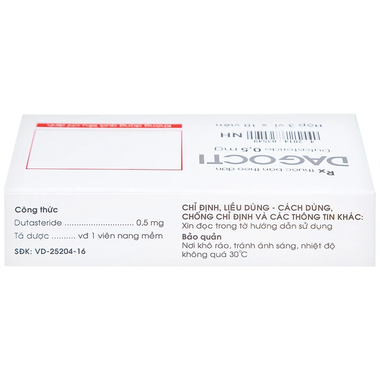 Thuốc Dagocti 0.5mg điều trị phì đại tuyến tiền liệt (30 viên)