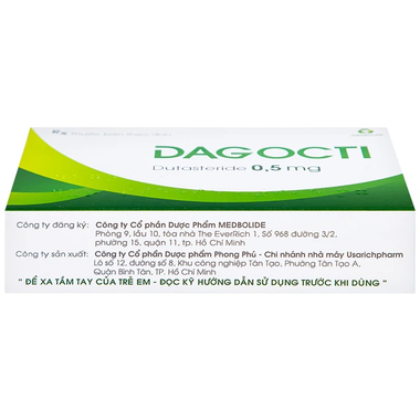 Thuốc Dagocti 0.5mg điều trị phì đại tuyến tiền liệt (30 viên)