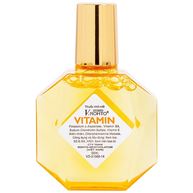 Thuốc nhỏ mắt V.Rohto Vitamin cải thiện tình trạng giảm thị lực, mắt mờ (13ml)