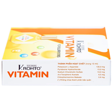 Thuốc nhỏ mắt V.Rohto Vitamin cải thiện tình trạng giảm thị lực, mắt mờ (13ml)
