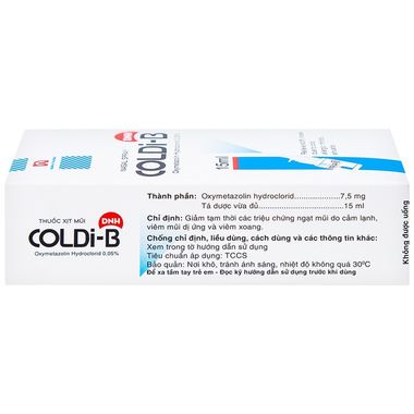 Thuốc xịt Coldi-B giảm các triệu chứng ngạt mũi, sổ mũi (15ml)