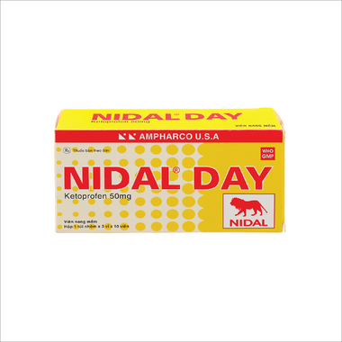 Viên nang cứng Nidal giảm đau do co thắt cơ trơn, bàng quang (3 vỉ x 10 viên)