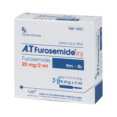 Thuốc A.T Furosemide inj điều trị phù nề (10 ống x 2ml)