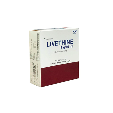 Thuốc tiêm Livethine 5g/10ml điều trị xơ gan, gan nhiễm mỡ, viêm gan (10 ống x 10ml)