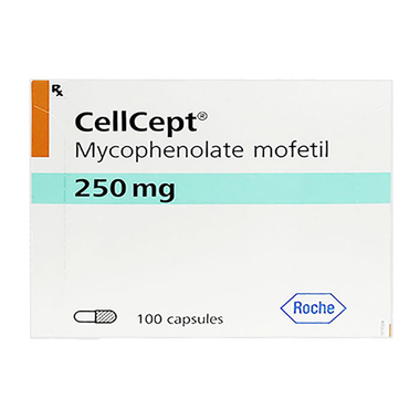 Thuốc Cellcept 250mg Roche dự phòng hiện tượng thải ghép cấp tính (10 vỉ x 10 viên)
