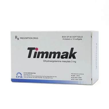 Thuốc Timmak 3mg điều trị chóng mặt, đau nửa đầu (6 vỉ x 10 viên)