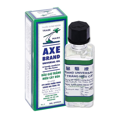 Com bo dầu gió trắng Cây Búa Axe Brand Universal Oil giảm các triệu chứng cảm lạnh, ho khan (56ml + 5ml)