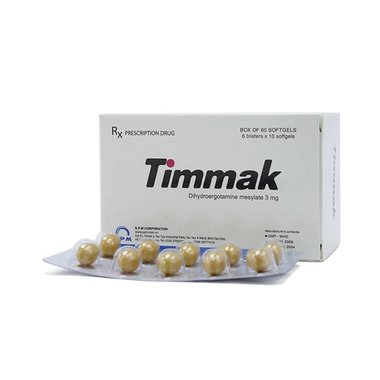 Thuốc Timmak 3mg điều trị chóng mặt, đau nửa đầu (6 vỉ x 10 viên)