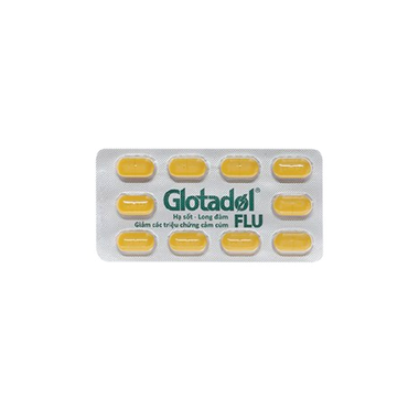 Thuốc Glotadol Flu Hỗ Trợ Hạ Sốt Và Long Đàm (Hộp 10 Vỉ X 10 Viên)