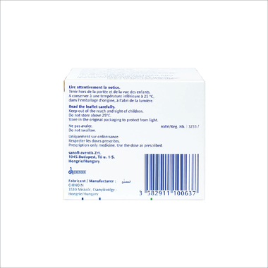 Dung dịch tiêm No-Spa 40mg/2ml Sanofi chống co thắt cơ, điều trị sỏi túi mật, sỏi ống mật (5 vỉ x 5 ống x 2ml)