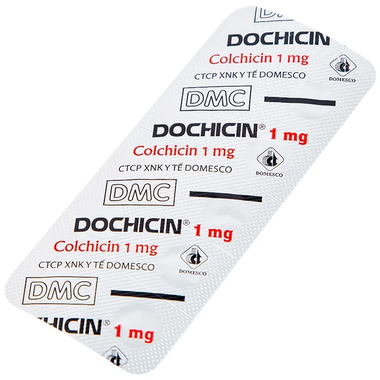 Thuốc Dochicin 1mg điều trị bệnh gút cấp tính (hộp 2 vỉ x 10 viên)