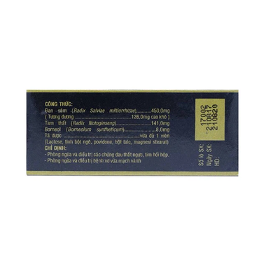 Thuốc Opcardio Phòng Ngừa Và Điều Trị Các Chứng Đau Thắt Ngực (Hộp 5 Vỉ X 10 Viên)