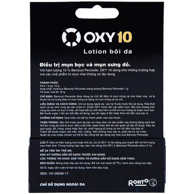 Thuốc bôi ngoài da Oxy 10 hỗ trợ điều trị mụn bọc, mụn sưng đỏ tuýp 10g