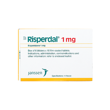 Thuốc Risperdal 1mg Janssen điều trị bệnh tâm thần phân liệt (6 vỉ x 10 viên)