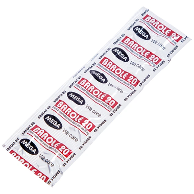 Thuốc Barole 20mg điều trị viêm loét do trào ngược dạ dày - thực quản (10 vỉ x 10 viên)