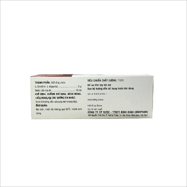 Thuốc tiêm Livethine 5g/10ml điều trị xơ gan, gan nhiễm mỡ, viêm gan (10 ống x 10ml)