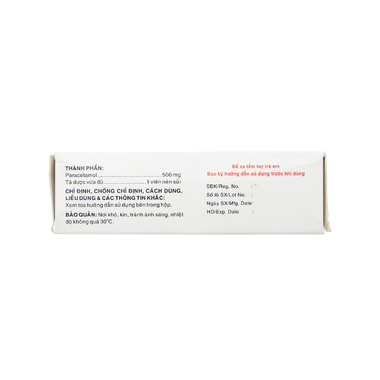 Thuốc Biragan 500 giảm đau, hạ sốt (4 vỉ x 4 viên)