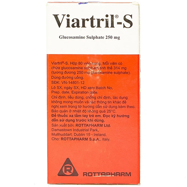 Thuốc Viartril S giảm triệu chứng thoái hóa khớp (80 viên)
