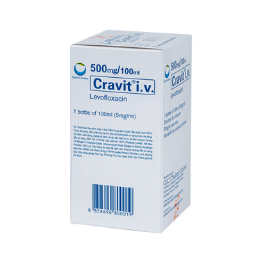 Thuốc Cravit 500mg/100ml Điều Trị Nhiễm Trùng Đường Hô Hấp Và Tiết Niệu (Hộp 1 Chai 100ml)