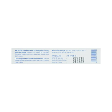 Thuốc Euvioxcin 500mg Hataphar trị nhiễm khuẩn (2 vỉ x 10 viên)