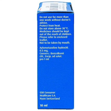 Thuốc Nhỏ Mũi Otrivin 0.05% Điều Trị Nghẹt Mũi, Sung Huyết Mũi Họng (Chai 10ml)