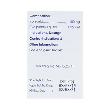 Thuốc Meko INH 150 phòng và điều trị lao phổi (100 viên)