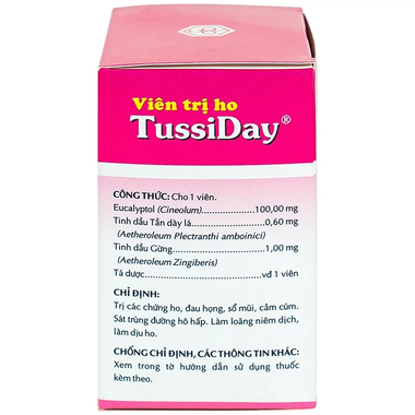 Thuốc trị ho Tussiday OPC điều trị các chứng ho, đau họng, sổ mũi (10 vỉ x 10 viên)