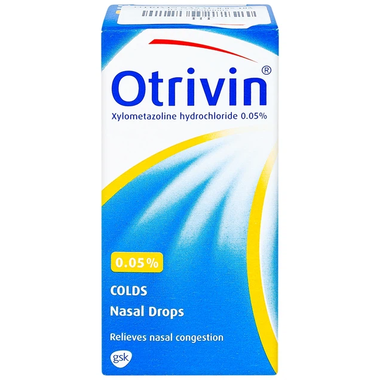 Thuốc Nhỏ Mũi Otrivin 0.05% Điều Trị Nghẹt Mũi, Sung Huyết Mũi Họng (Chai 10ml)