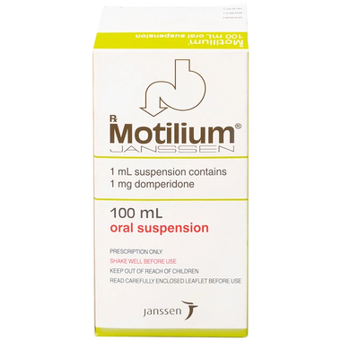 Hỗn dịch uống Motilium Janssen điều trị triệu chứng nôn và buồn nôn (100ml)