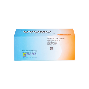 Thuốc Uvomo điều trị rối loạn tiêu hóa (10 vỉ x 10 viên)
