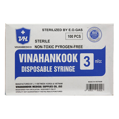 Bơm tiêm 3ml Vinahankook (100 cái)