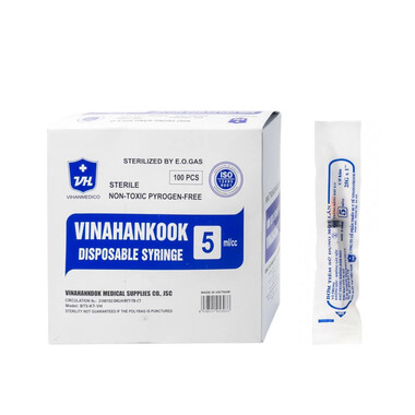 Bơm tiêm 5ml Vinahankook (100 cái)