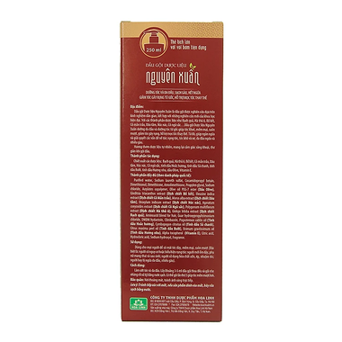 Dầu gội dược liệu Nguyên Xuân nâu dưỡng tóc, da đầu, sạch gàu, hết ngứa (250ml)