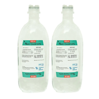 Dung dịch tiêm truyền Natri Clorid 0.9% Fresenius Kabi bổ sung điện giải và nước trong các trường hợp mất nước (500ml)