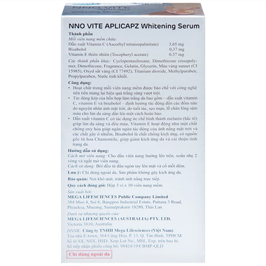 Viên nang mềm NNO Vite Whitening Serum