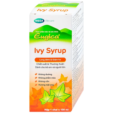 Siro Eugica Ivy MEGA We care hỗ trợ giảm ho, giảm đờm (100ml)Siro Eugica Ivy MEGA We care hỗ trợ giảm ho, giảm đờm (100ml)