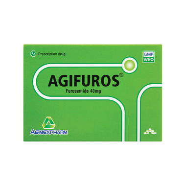 Thuốc Agifuros 40mg điều trị phù phổi cấp, phù do tim, gan, thận (10 vỉ x 25 viên)