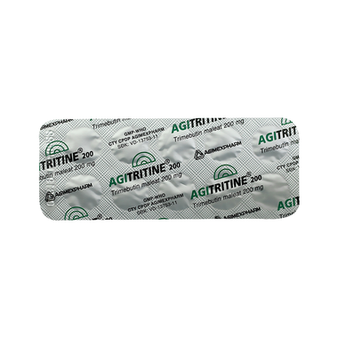 Thuốc Agitritine 200mg hỗ trợ điều trị đau do co thắt dạ dày, hội chứng ruột kích thích (Hộp 50  viên)