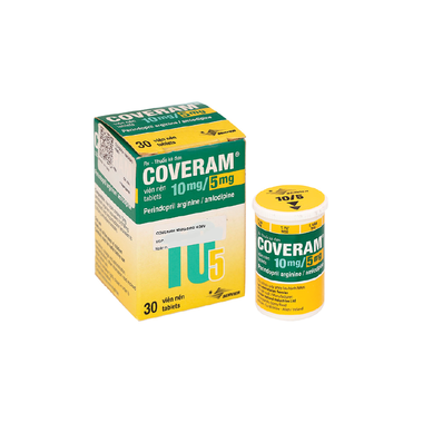 Thuốc Coveram 10mg/5mg Servier điều trị tăng huyết áp (30 viên)
