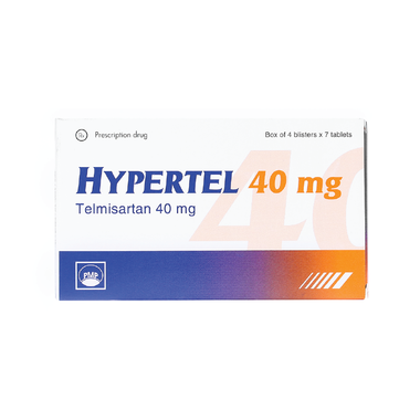Thuốc Hypertel 40mg điều trị cao huyết áp vô căn (4 vỉ x 7 viên)