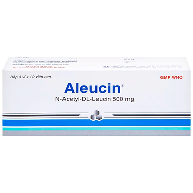 Thuốc Aleucin 500mg Bidiphar điều trị các cơn chóng mặt (3 vỉ x 10 viên)