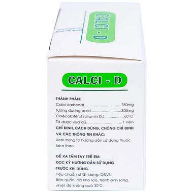 Thuốc Calci - D Mekophar bổ sung calci (Hộp 100 viên)